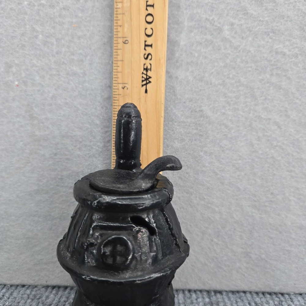 Cast Iron Miniature Dollhouse Pot Belly Stove with cover - Picture 2 of 5